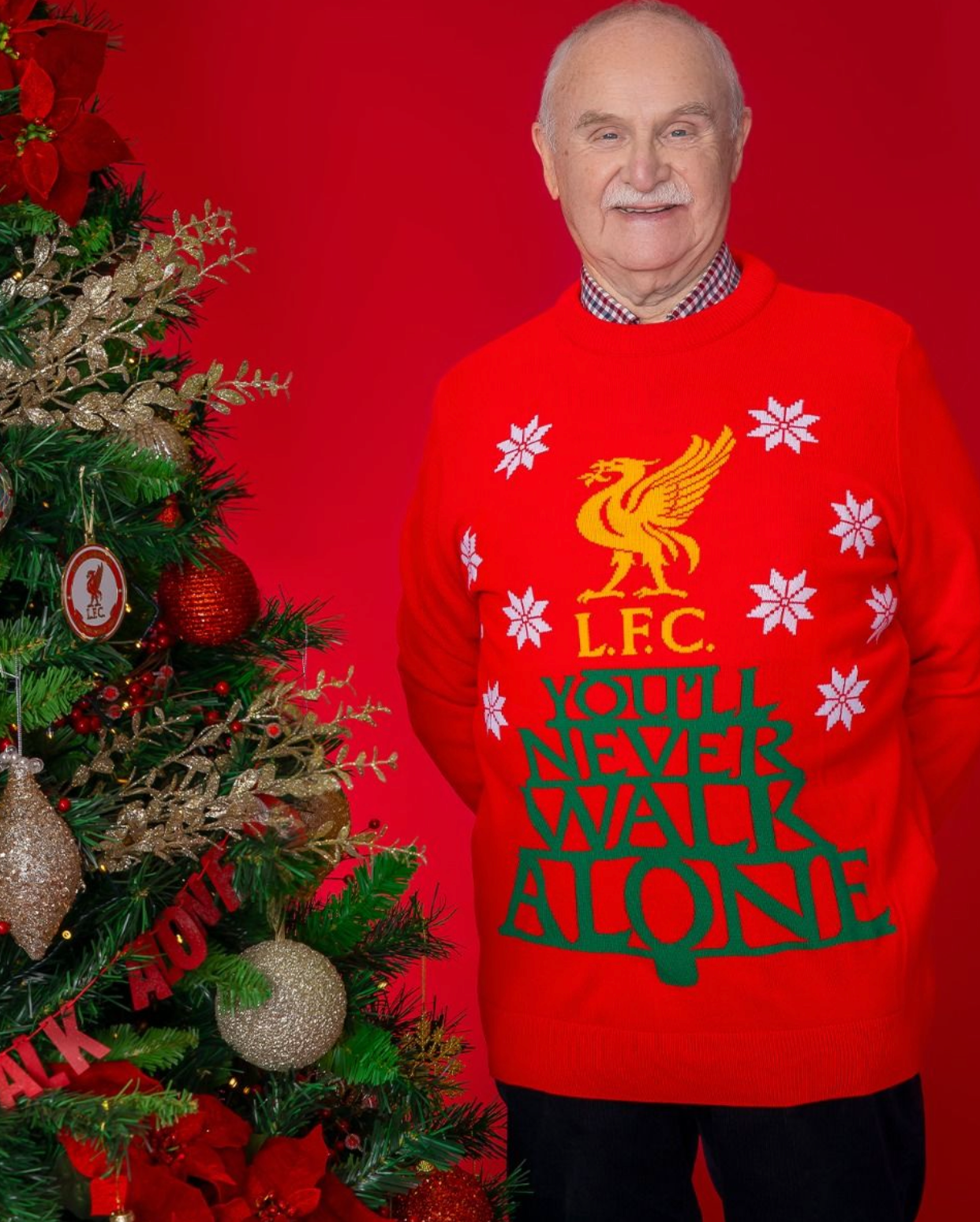 Liverpool Fc Mens Ynwa Christmas Sweater Anfield Shop