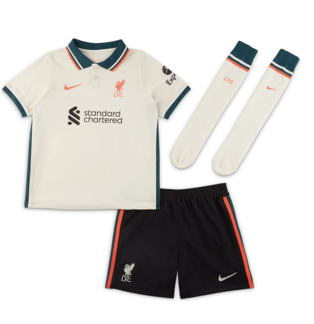 Nike Liverpool Fc Little Kids Dri Fit Away Jersey Set Anfield Shop