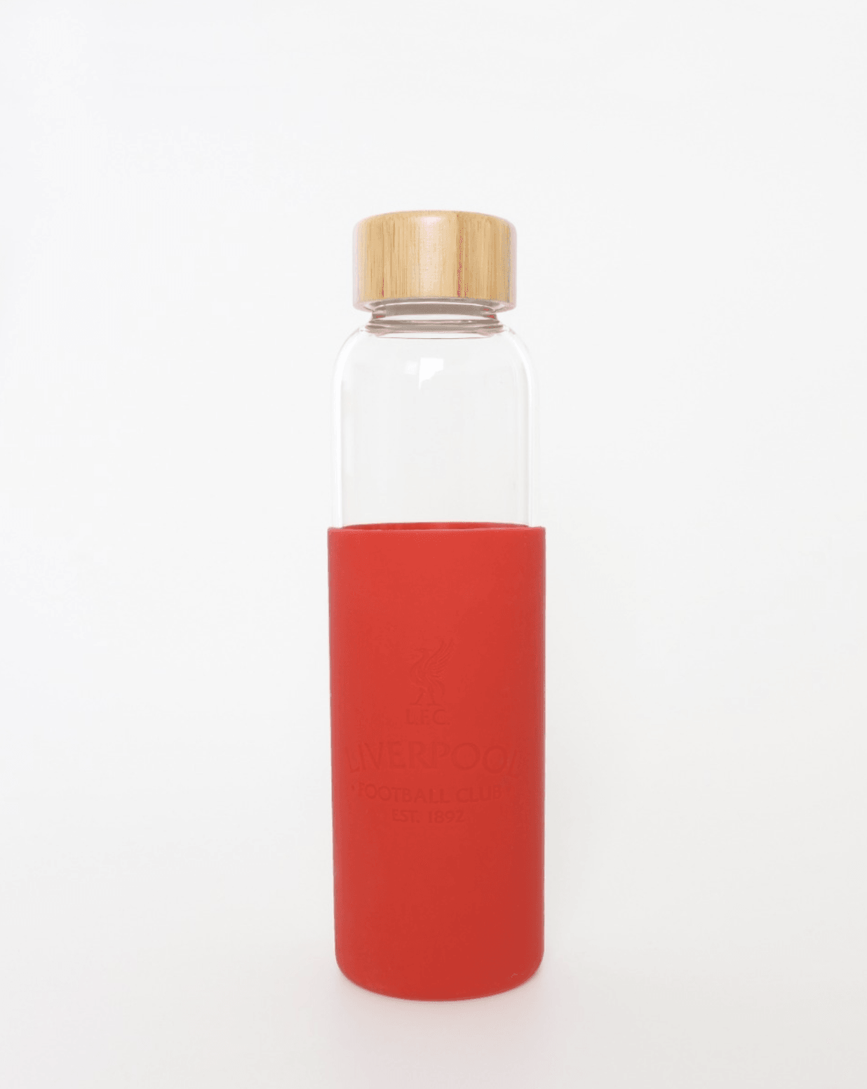 Image of Liverpool FC Glass Bottle With Sleeve