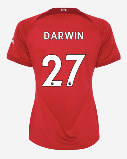Darwin Nunez Liverpool FC 2022/23 Stadium Home Women's Dri-FIT Premier League Soccer Jersey
