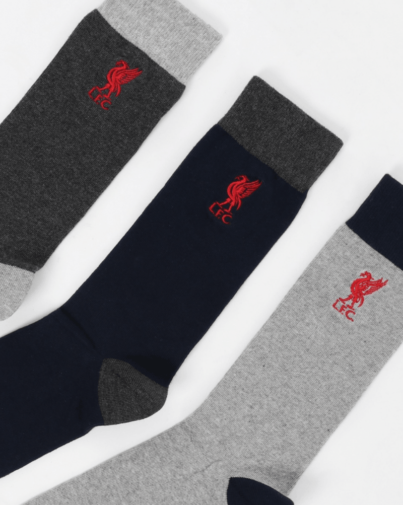 Liverpool FC Mens 3-Pack Core Socks
