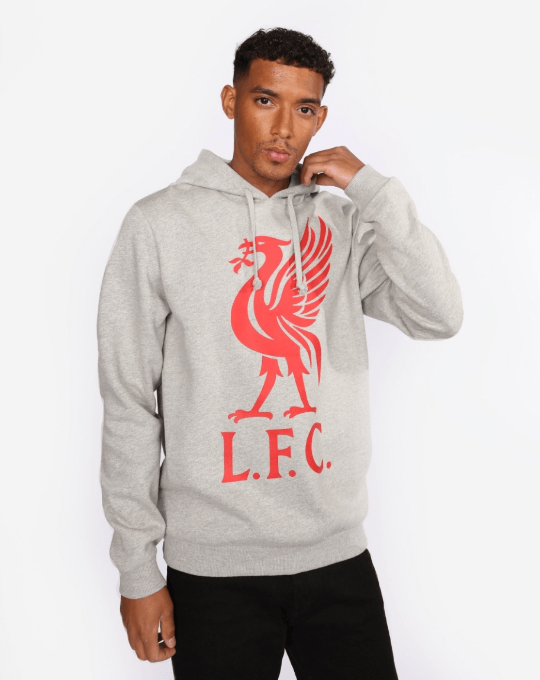 Image of Liverpool FC Liverbird Grey Hoody