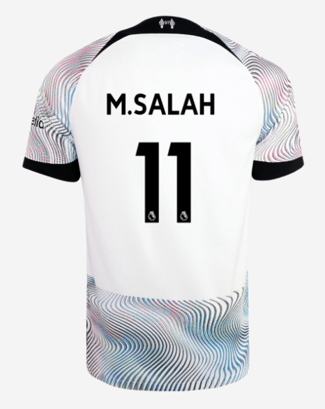 Image of Mohamed Salah Liverpool FC 2022/23 Stadium Away Men's Nike Dri-FIT Premier League Soccer Jersey