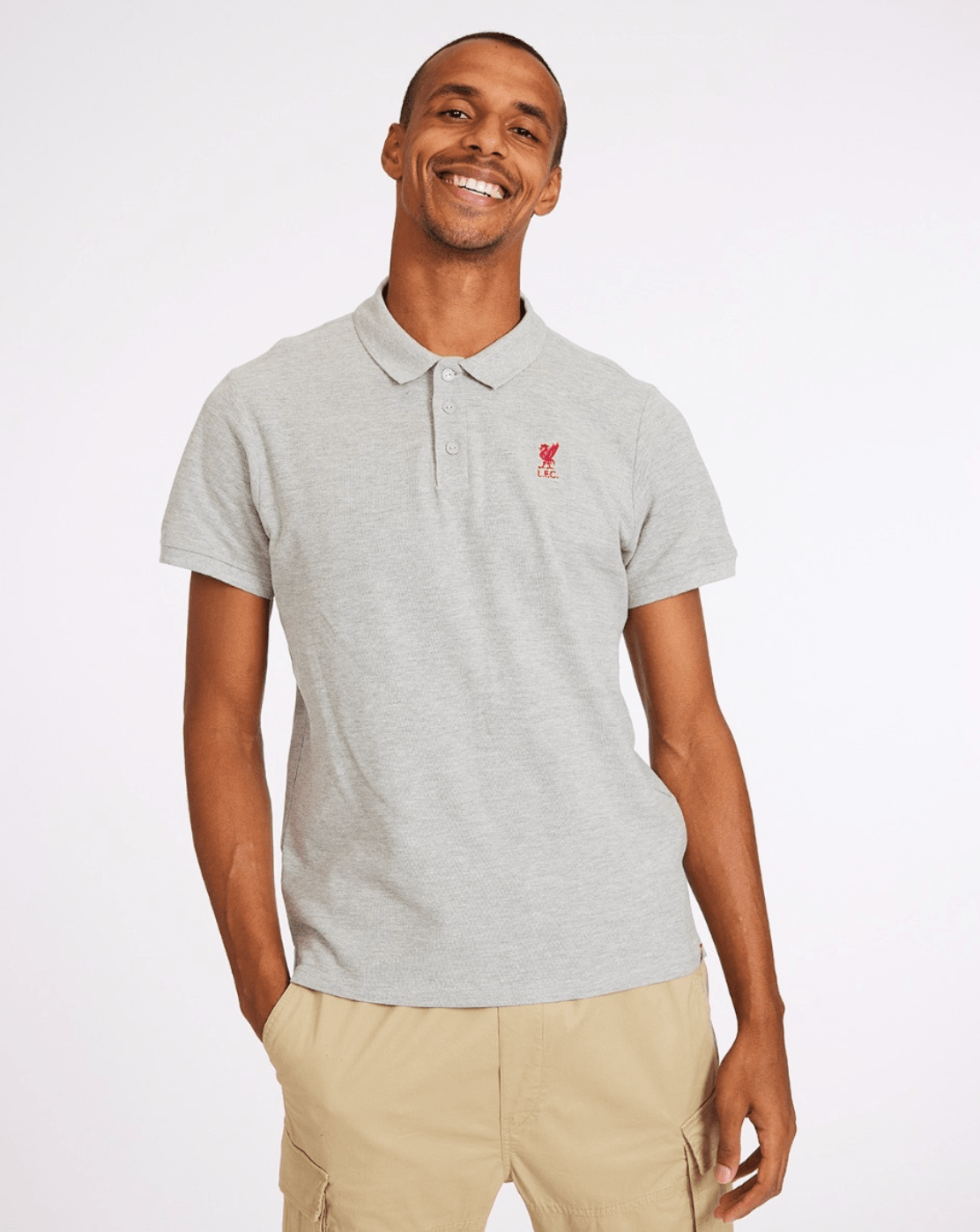 Liverpool FC Mens Grey Marl Conninsby Polo | Anfield Shop