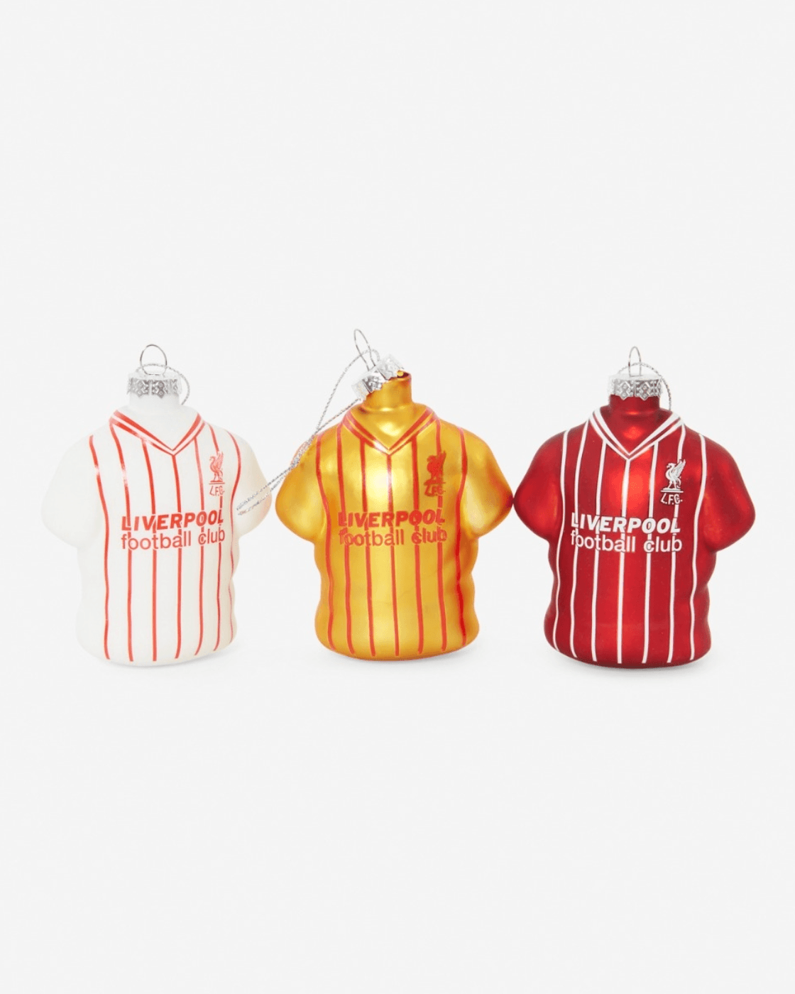 Image of LFC 3 Pack Retro Shirt Christmas Ornaments