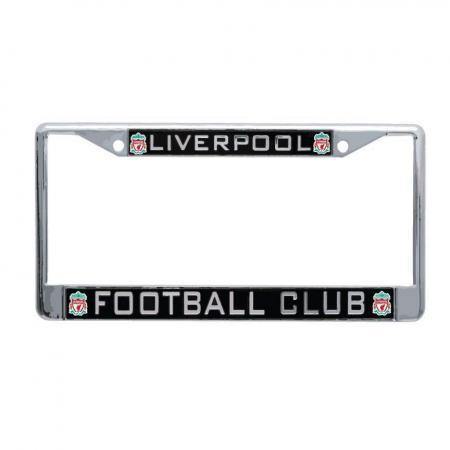 Image of Liverpool FC Black Inlaid License Plate Frame