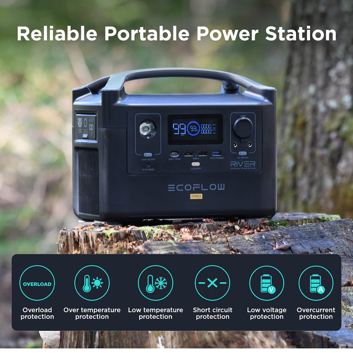 EF ECOFLOW RIVER Pro Portable Power Station 720Wh, Power Multiple