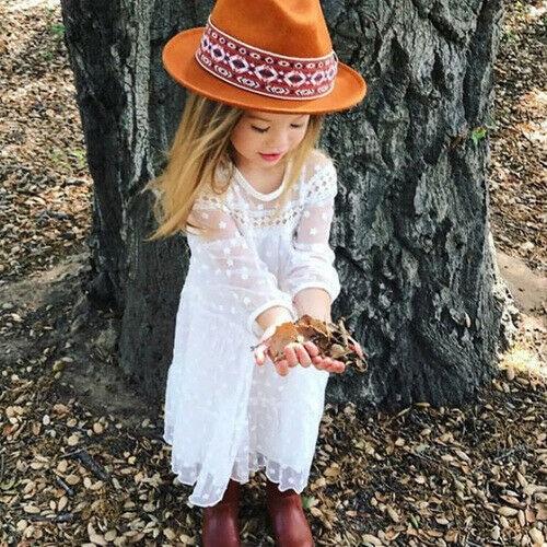 Baby Girl Princess Tulle Long Sleeve Dress Party Formal Dresses