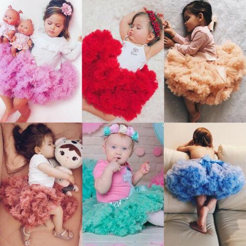 Filles Tutu Party Ballet Fluffy Layer Dentelle Jupes 7 Couleur