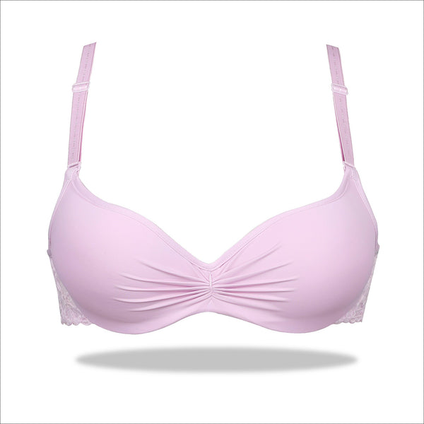Espico Pink Luxury Crinkled Padded Bra - Skin – Espicopink