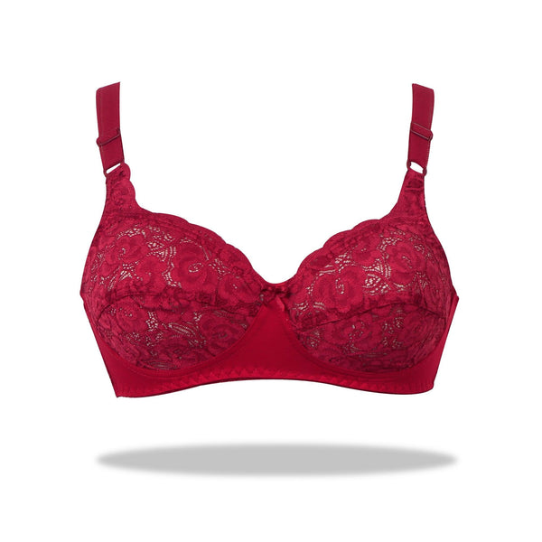 Skin Marvel - Non Padded Wirefree Stretchable Bra with Lacy Cups
