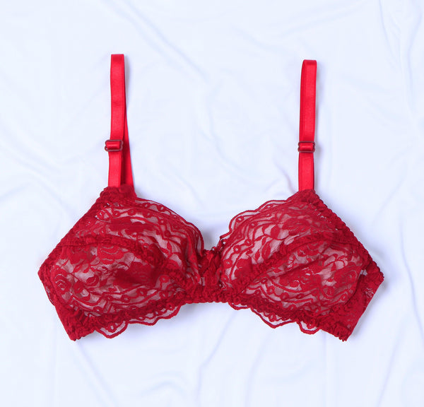 Buy CG-36 CANDY APPLE RED P-NYLON PADDED BRA in Pakistan