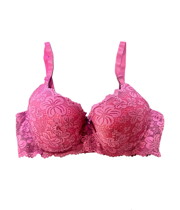 Skin Floral Lacy Padded Bra – Espicopink