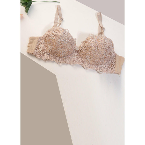 Shop the Finest White Floral Imported Padded Bra in Pakistan