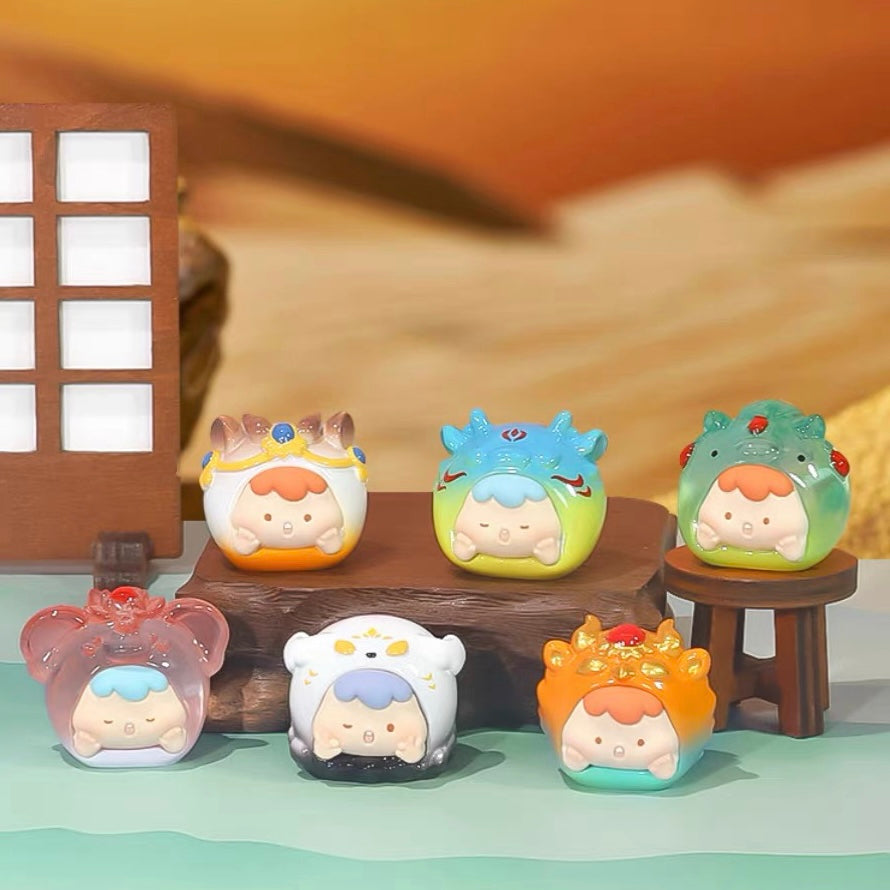 Zaizai Dream Into Dunhuang Granule Beans PVC Doll Figure PVC A SET 8 Bgs For Use 15 Years Old Or Above