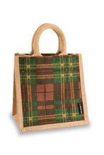 Load image into Gallery viewer, The Broons Tartan Jute Lunch Bag
