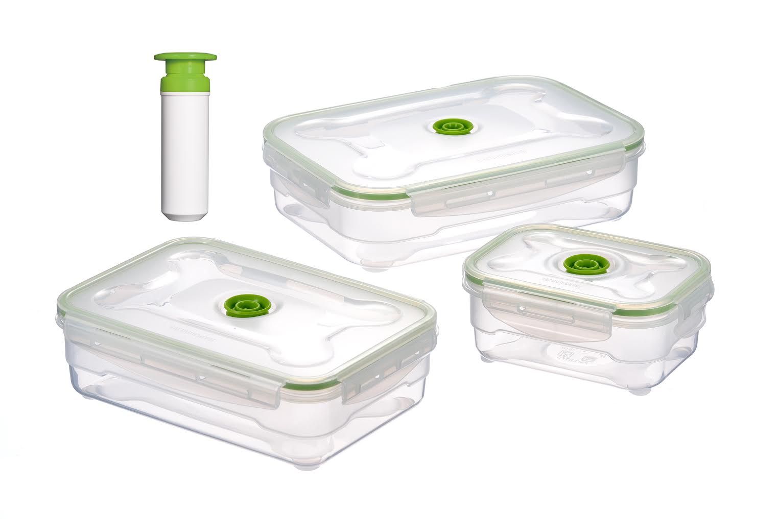 Prepara Evak Fresh Saver 2.3 Qt. Clear SAN Plastic Round Airtight Food  Storage Container with Push Down Lid 3042-B