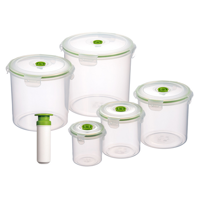 Canister Plastic Vacuum Seal Container Set, Lasting Freshness