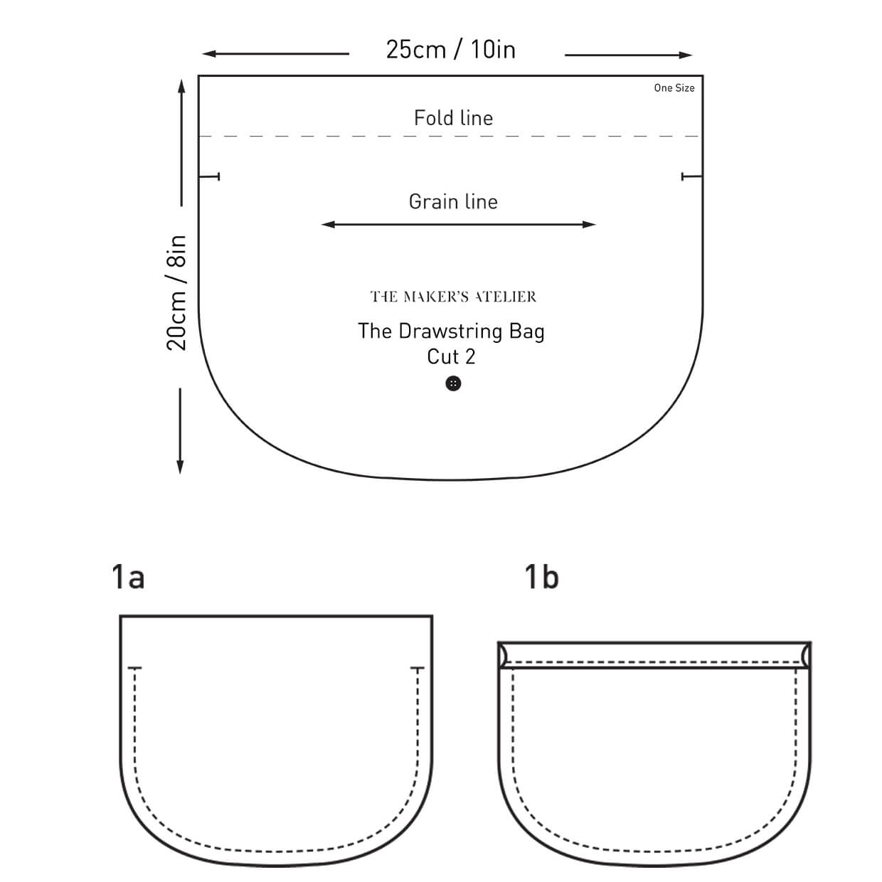 A simple drawstring bag
