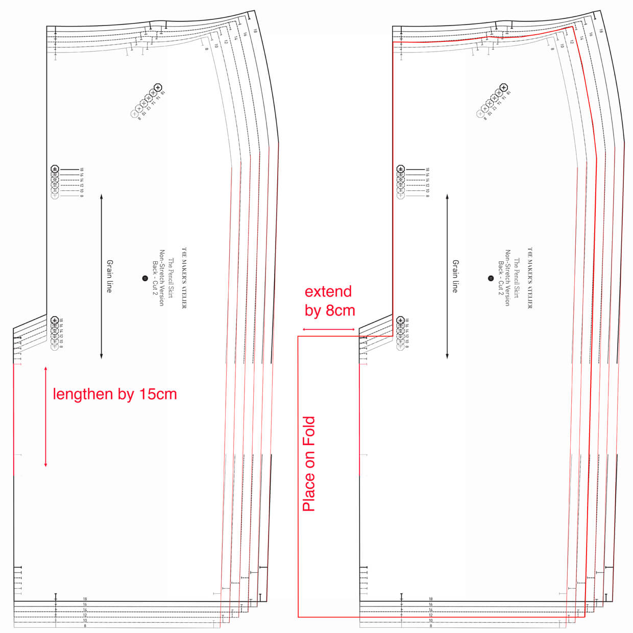 Adding an inverted pleat