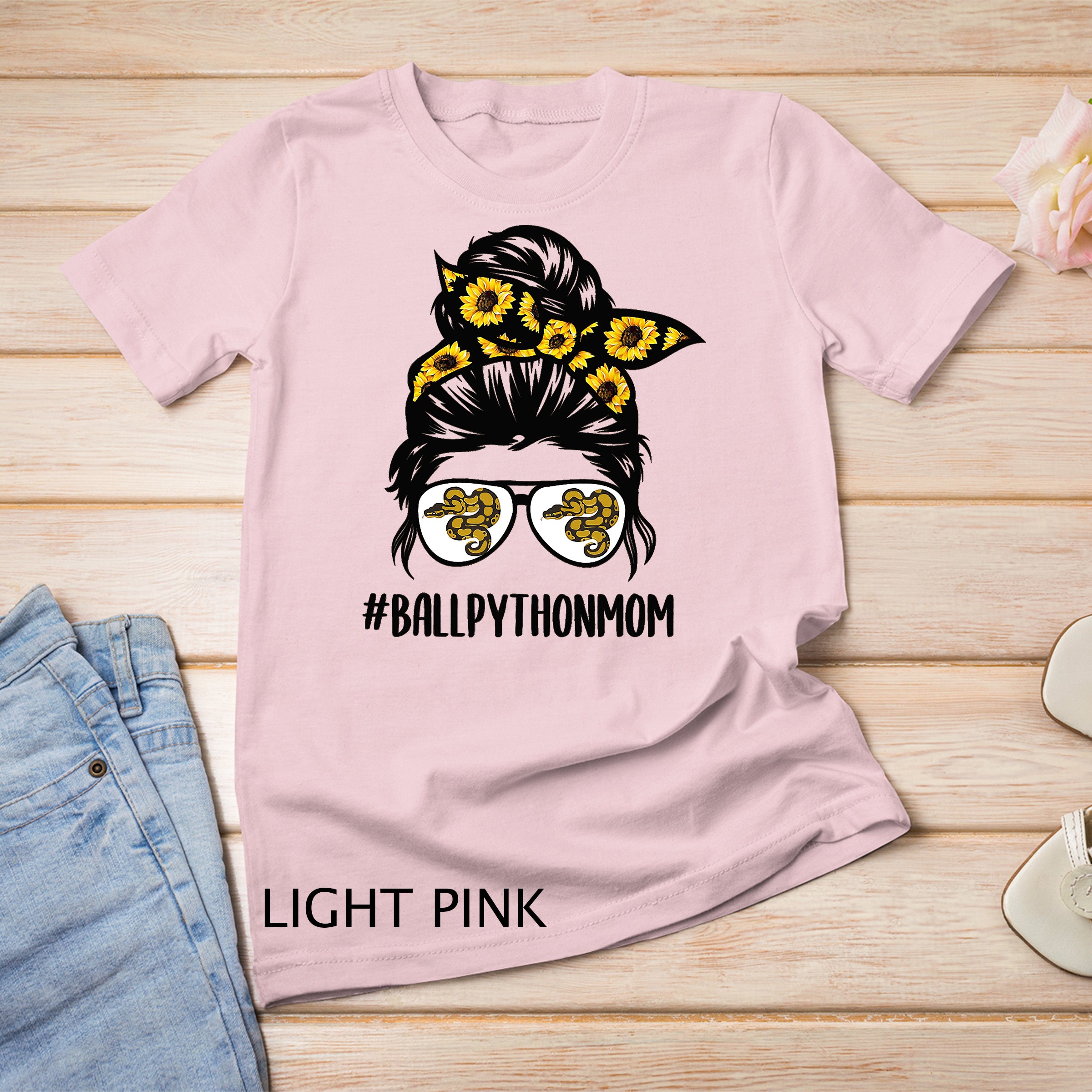 Messy Pun - Ball Python Mom Snake Ball Python T-Shirt