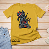 Funny Tartan Day Scottish Terrier Bagpipe T-Shirt