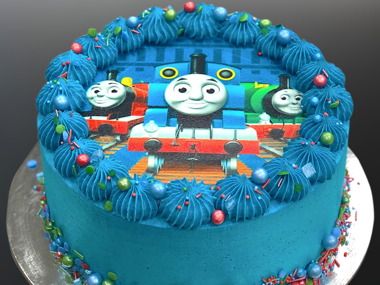 Cake of the Day! Thomas the... - Chocolate Rose Bakeshop | Facebook