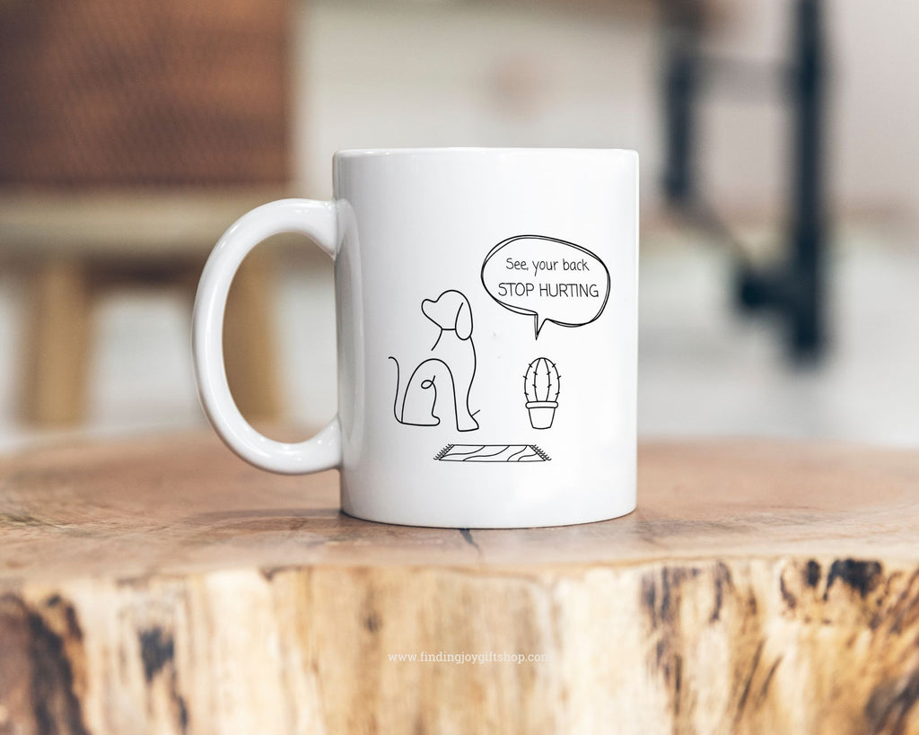 Dog's Back Stops Hurting Mug