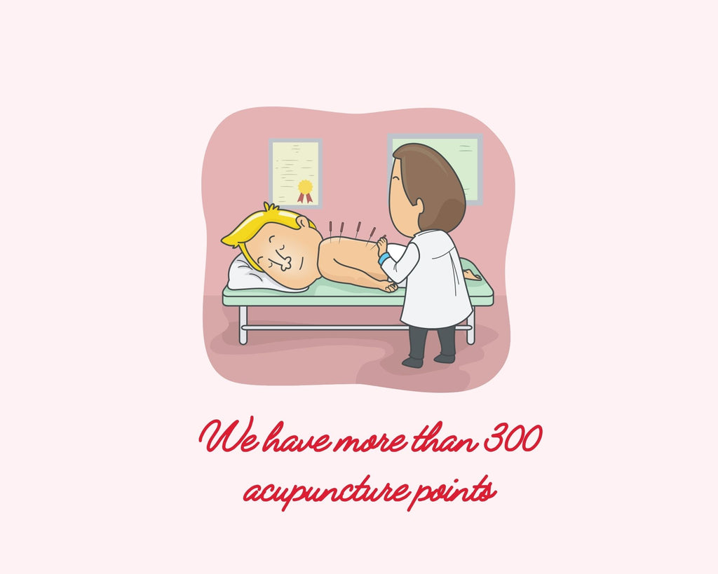 more than 300 acupuncture points