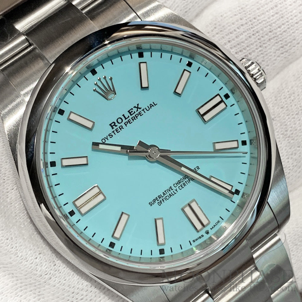 ROLEX [Rolex] Oyster Perpetual 41 Turquoise Blue Ref.124300 Used Good Condition