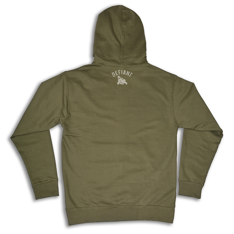 SILVERBACK MIDWEIGHT HOODIE - ARMY – Defiant Athletic Co