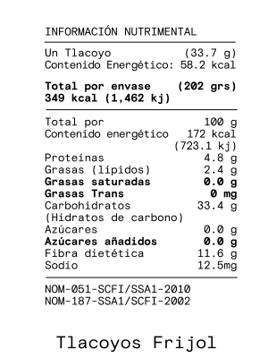 Tabla nutrimental