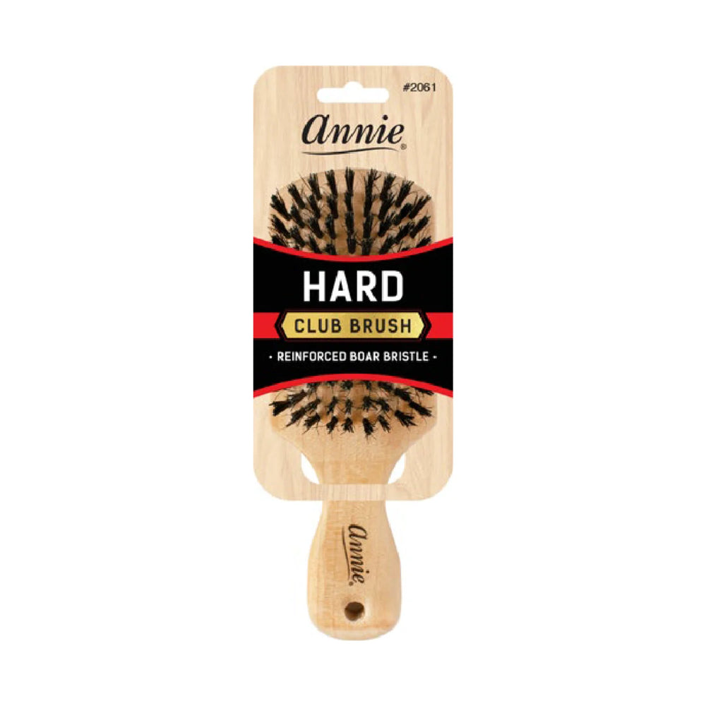 Annie Hard Wave Boar & Nylon Bristle Brush Light Brown – Annie