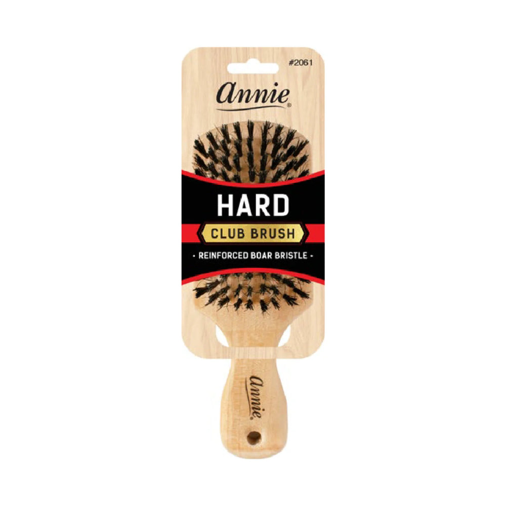 Annie Hard Club Brush, Natural Boar Bristle 