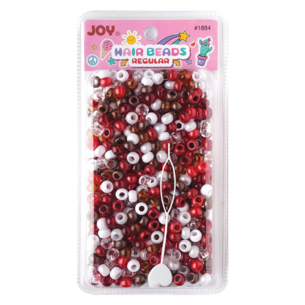 Joy Large Hair Beads 60Ct Red – Annie International