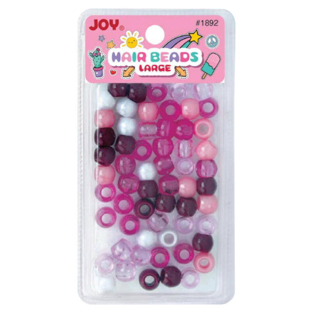 Joy Large Hair Beads 60Ct Red – Annie International