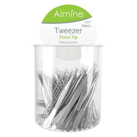 Almine Tweezers with Silicon Grip 24Ct – Annie International