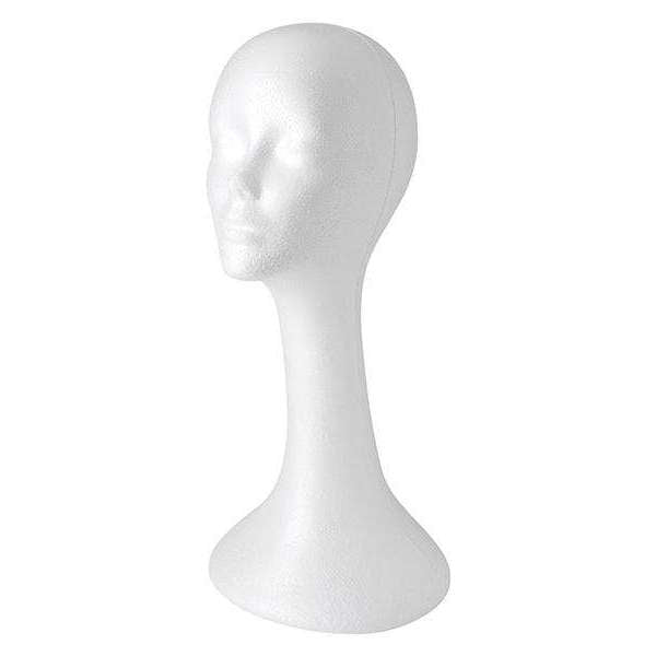 Wig Mannequin Head – 100% Cork Canvas Head for Wigs – 23