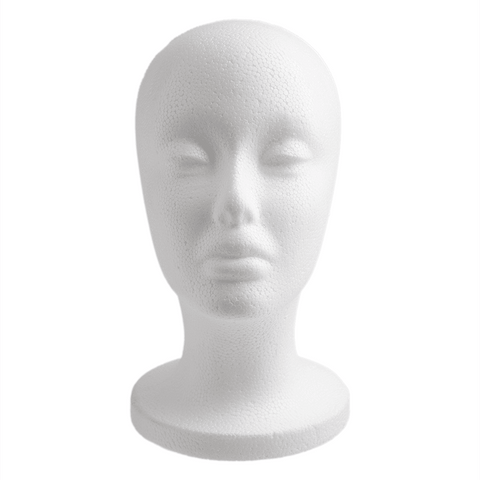 Portable Foam Mannequin Head For Wigs Polystyrene Mannequin Head For Wig  Making Wig Stand For Display Hats Foam Head Can Makeup