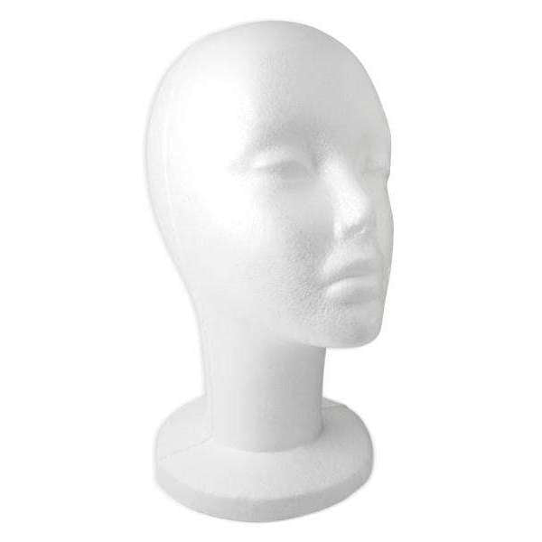 30Cm Polystyrene Head For Wigs Female Styrofoam Head For Wigs Making 4Pcs  White Foam Heads With