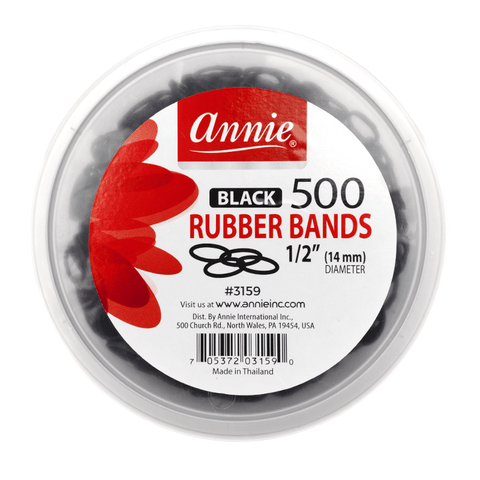 Annie Rubber Bands White, 300/PK, Pack of 3