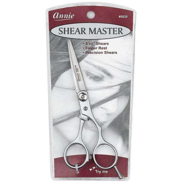 6.5 Hair Shear Scissors (Black) - 5055 - by Annie