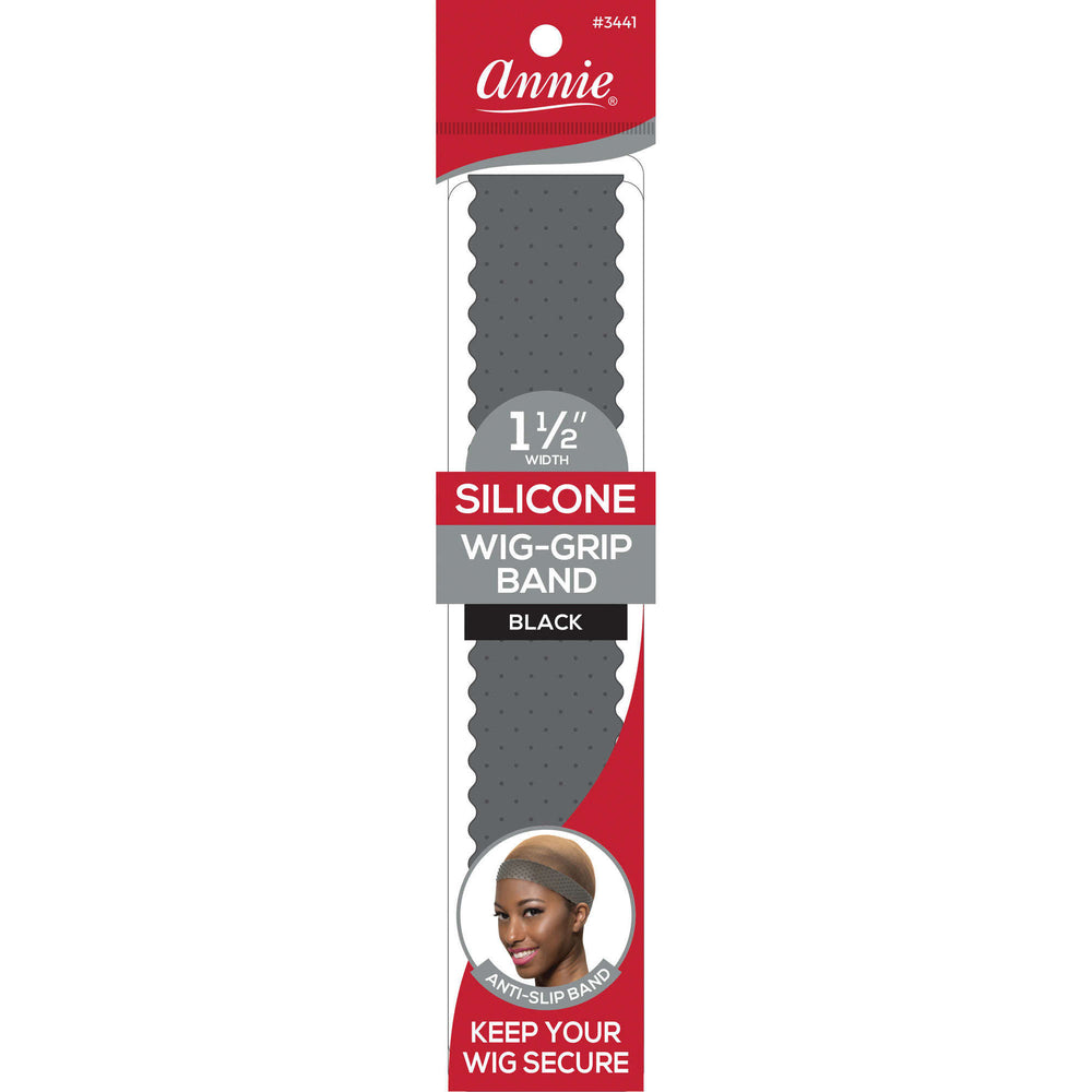 Annie Silicone Wig Grip Head Band Translucent Dark Brown