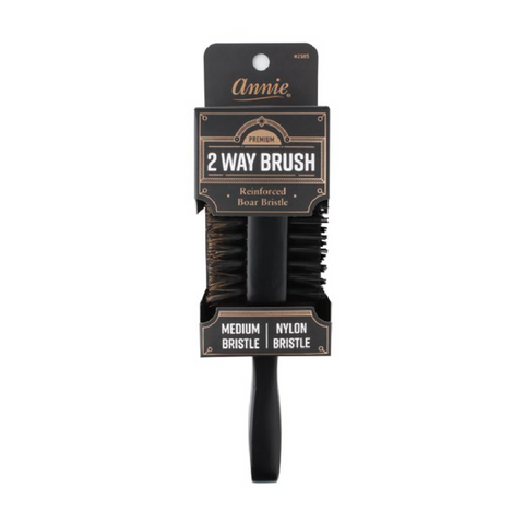 Annie Hard Wave Boar & Nylon Bristle Brush Light Brown – Annie