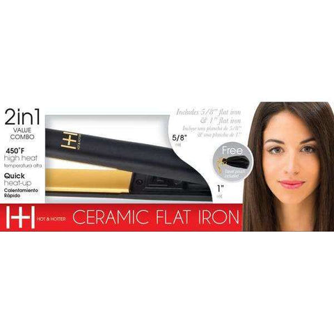 Hot & Hotter Titanium Plate Mini Flat Iron 3/4 Inch – Annie International