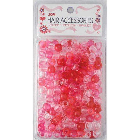 Joy Large Hair Beads 240Ct Pink Metallic & Glitter