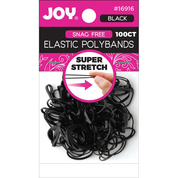 Lucria Rubber Band Soft  Smooth Basic Everyday Wear Thin Elastics Stretchy  Hair Tie Ponytailed Black