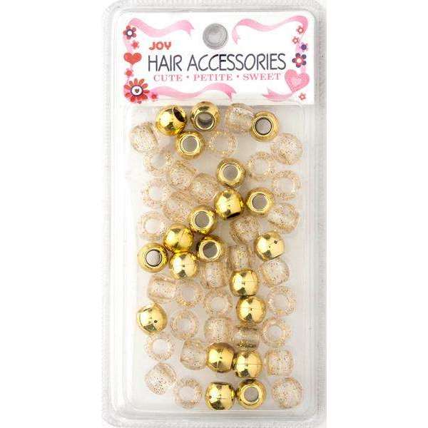Joy Large Hair Beads 240ct Gold Metallic & Glitter – Annie International