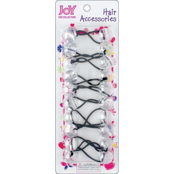Joy - Joy Twin Beads Ponytailers 10Ct Clear - Annie International