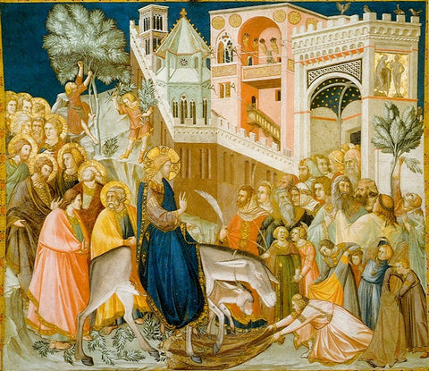 Entry of Jesus Christ into Jerusalem (1320) by Pietro Lorenzetti